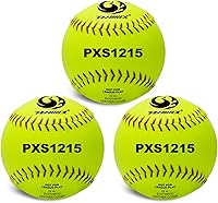 Vista 5 de PHINIX Pelotas de sóftbol de paso lento con núcleo de corcho de 11 pulgadas y 12 pulgadas