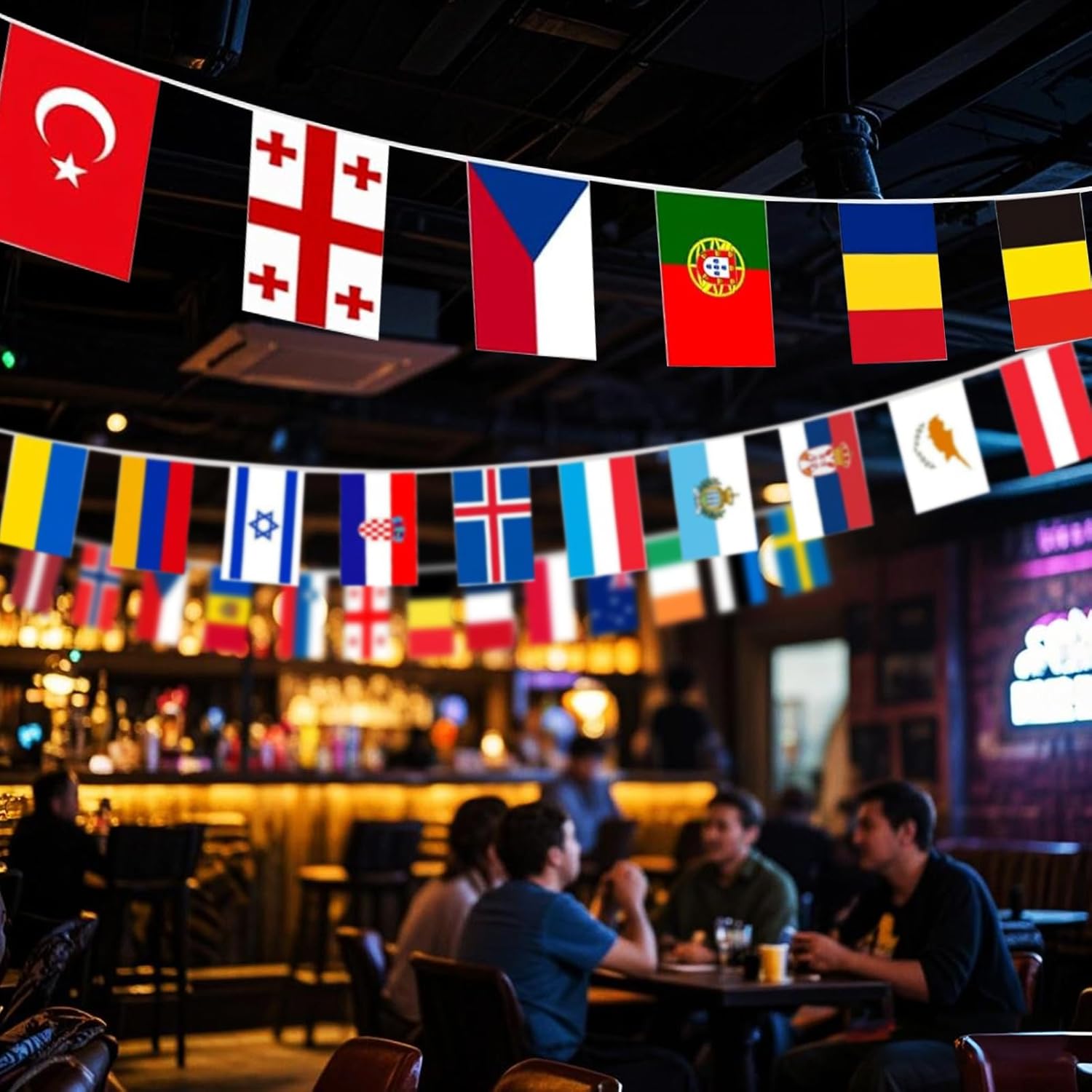 pretty_jessie International Country Flags of the World, 200 Countries 190 ft Bunting Banner, World Flags for Classroom, Cultural Festivals, Grand Opening & Events - Image 5