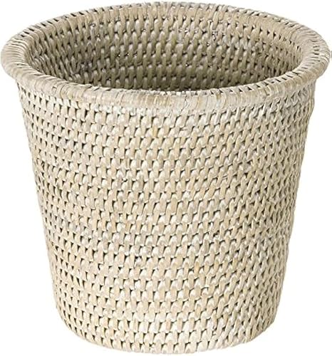 Miniatura 1 de Kouboo 1080026 La Jolla - Maceta de ratán, pequeña, color blanco lavado