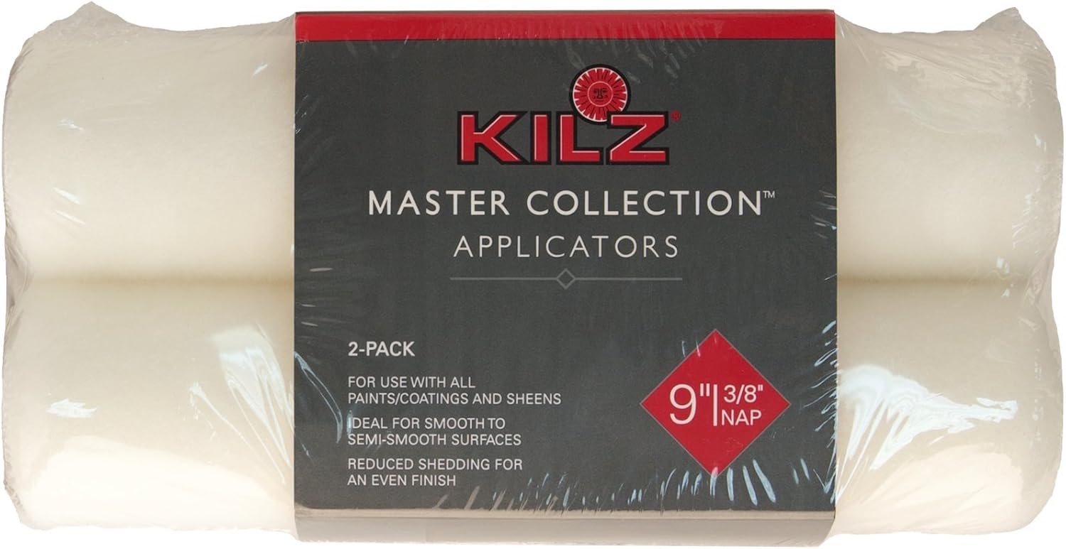 KILZ MASTER COLLECTION Professional White Woven Dralon, 9" Paint Roller