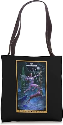 The Goddess Diana High Priestess Tarot Card Pagan Witchcraft Tote Bag