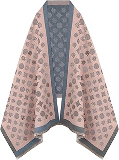 Scarfs for Women Pashmina Silky Shawl Wrap for Evening Dressing Blanket Open Front Poncho Cape