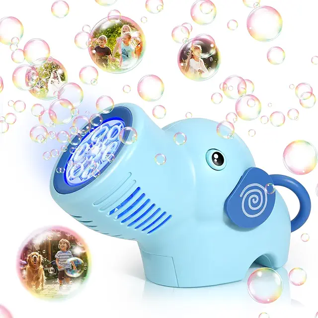 Máquina de Burbujas Elefante Portátil - Juguete Pompas de Jabón para Niños y Fiestas