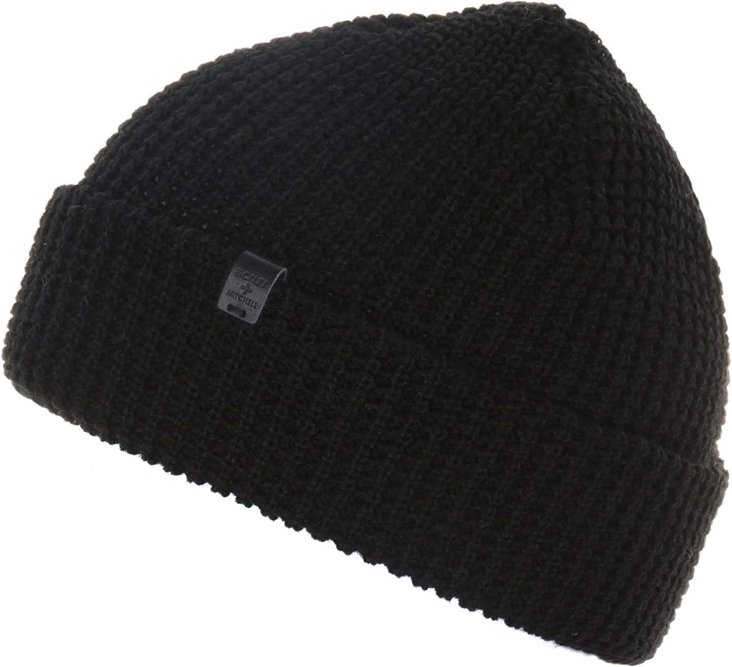 Bickley & Mitchell Thermal Thick Waffle Knit Beanie Navy