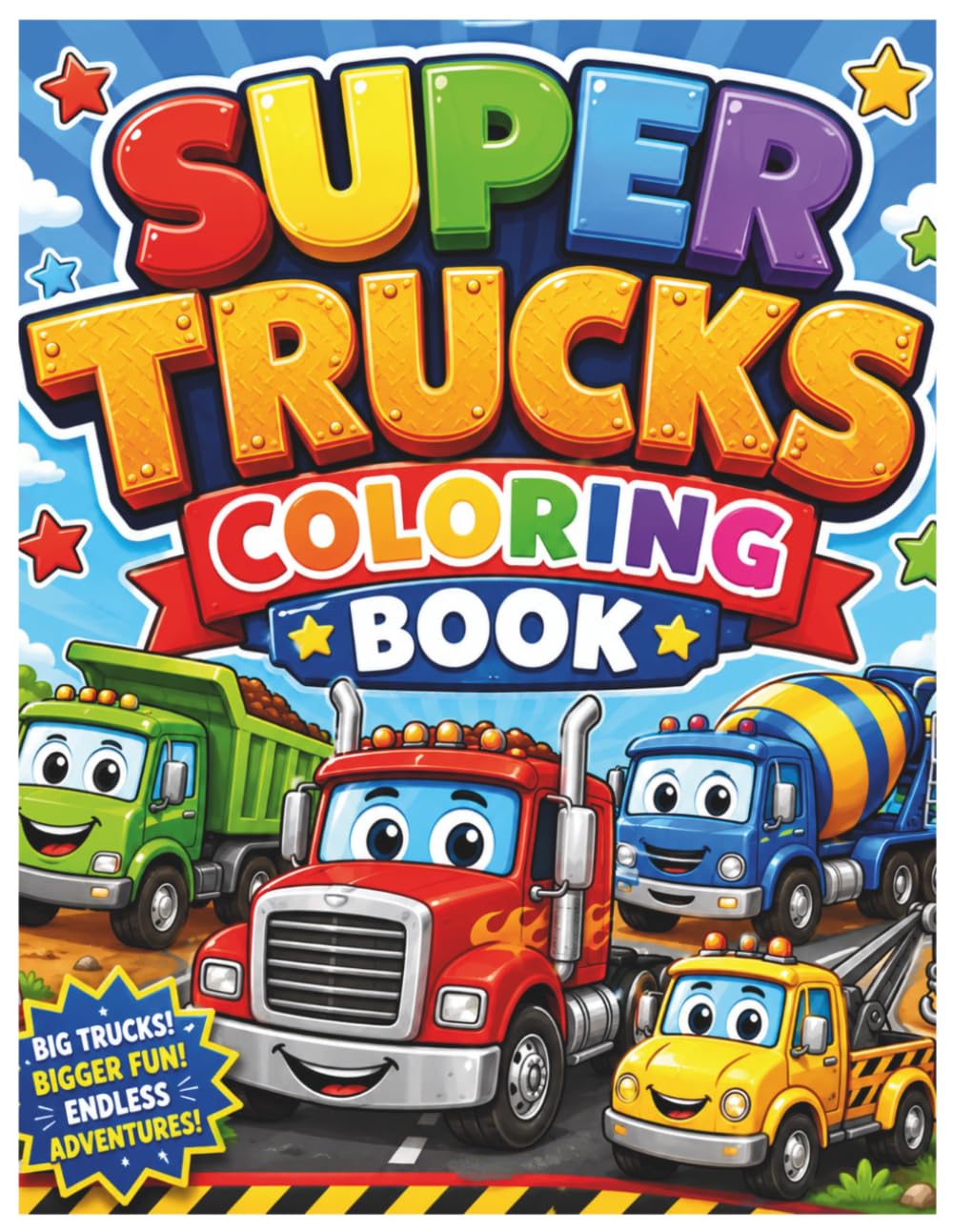 SUPER TRUCKS COLORING BOOK