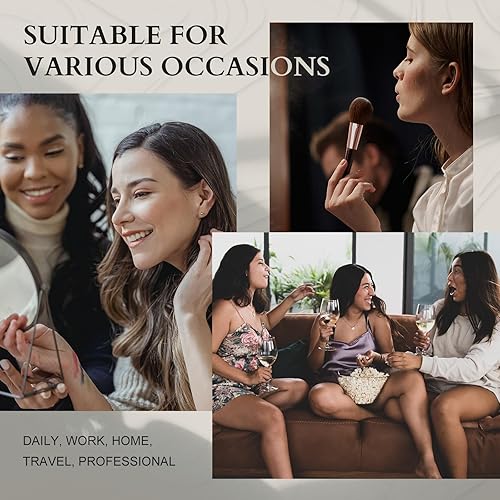 Miniatura 7 de Kit de maquillaje para mujeres, todo en uno, set de regalo de maquillaje para niñas en estuche de cosméticos (blanco) con espejo, kit cosmético