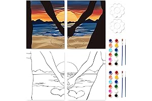Gimdesaj Passion Painting Kit for Couples: Uncork Your Inner Picassos
