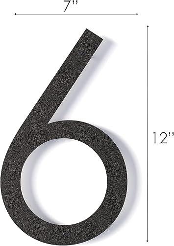 Miniatura 2 de Números de casa flotantes modernos de 12 pulgadas para exteriores  Números de casa de metal grandes para exteriores  Números de dirección de casa