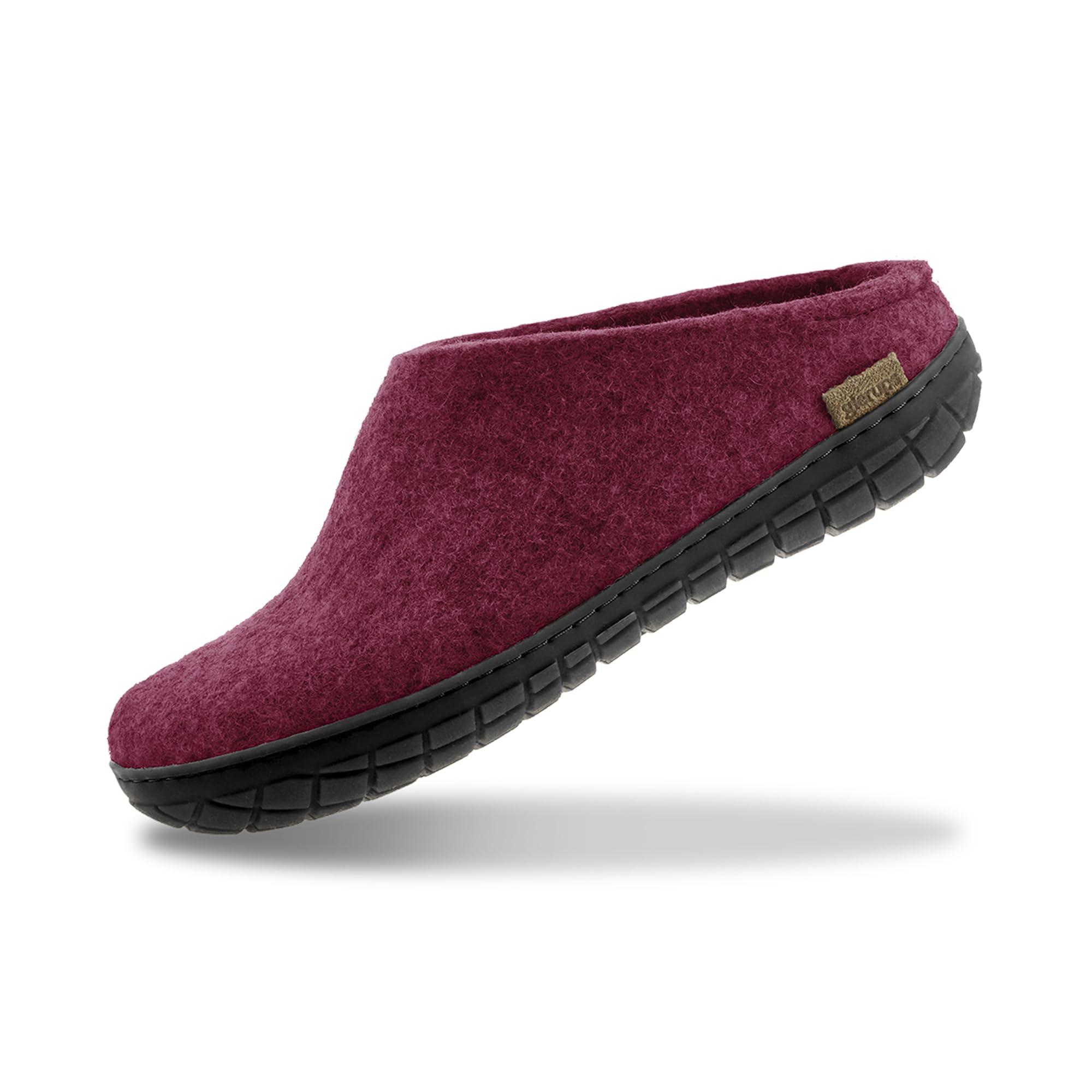 Glerups 100% quality wool mix Slipper with rubber sole - Unisex Slip-on