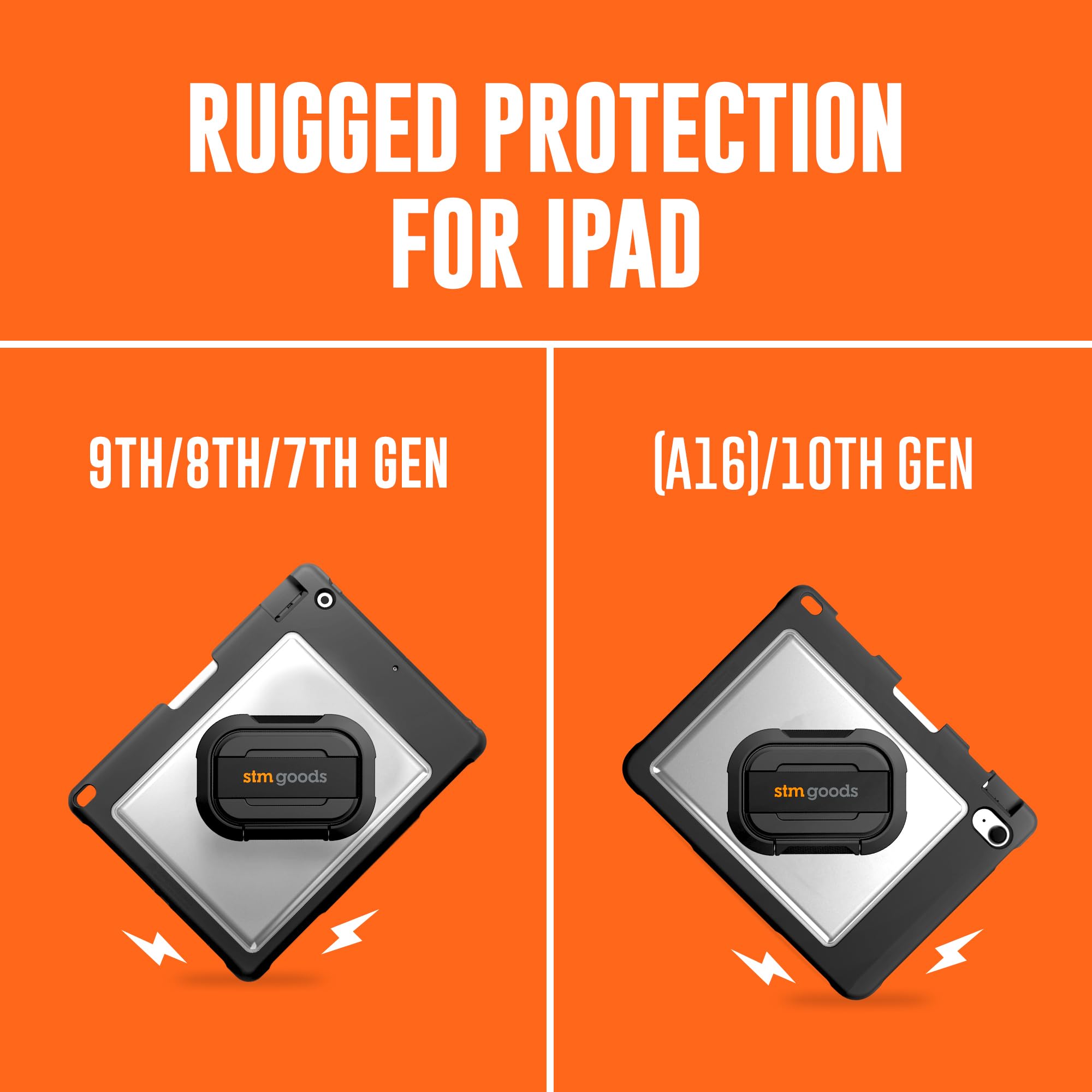 Amazon.com : STM Dux Swivel Case for iPad (A16/10th Gen) - 360