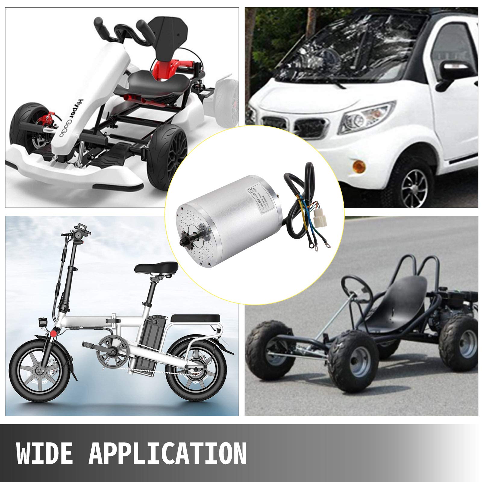 Buy VEVOR 3000W 60V Brushless DC Motor Go Kart with 4800 RPM High Speed