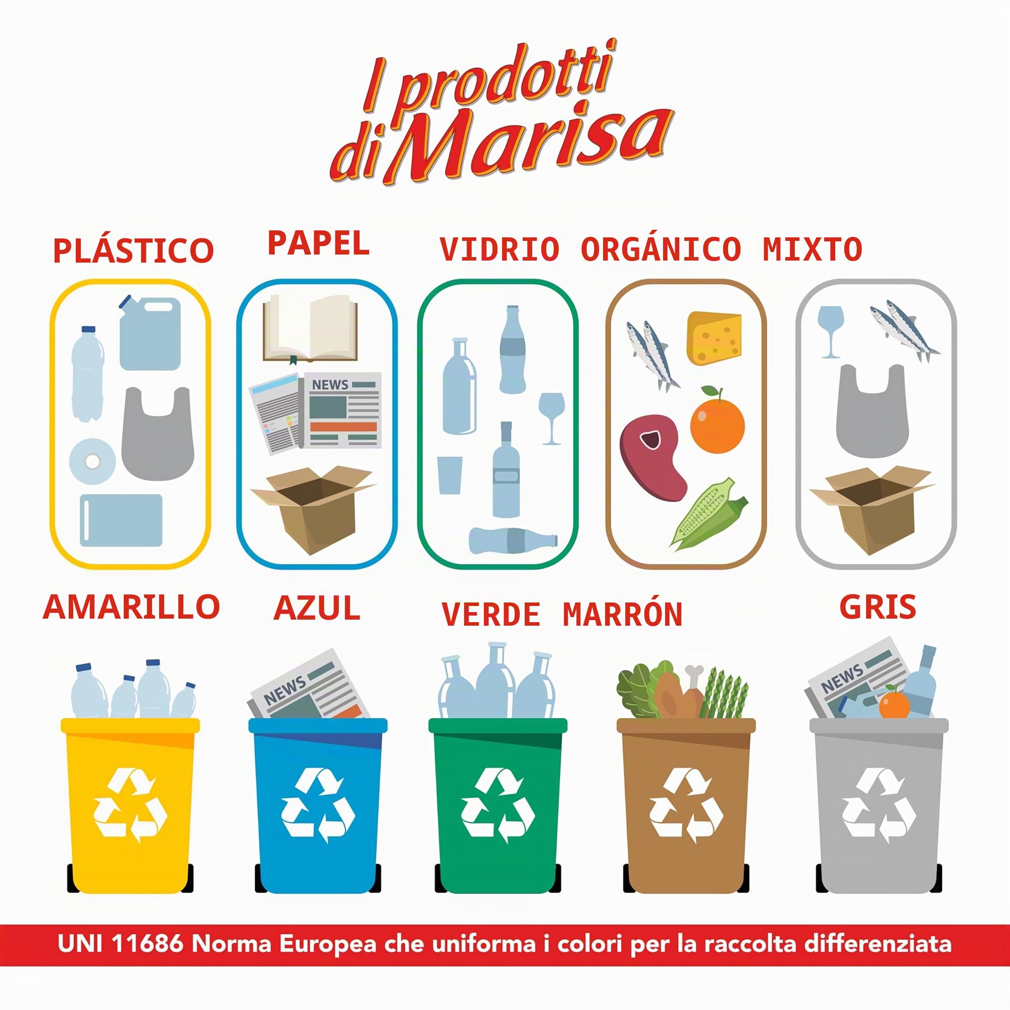 CSC - Bolsas de basura de 40 l con asa, 360 unidades, 55 x 65 cm, para cubos de basura de cocina, bolsas de basura para recogida separada, resistentes a desgarros y a prueba de líquidos, 24 rollos