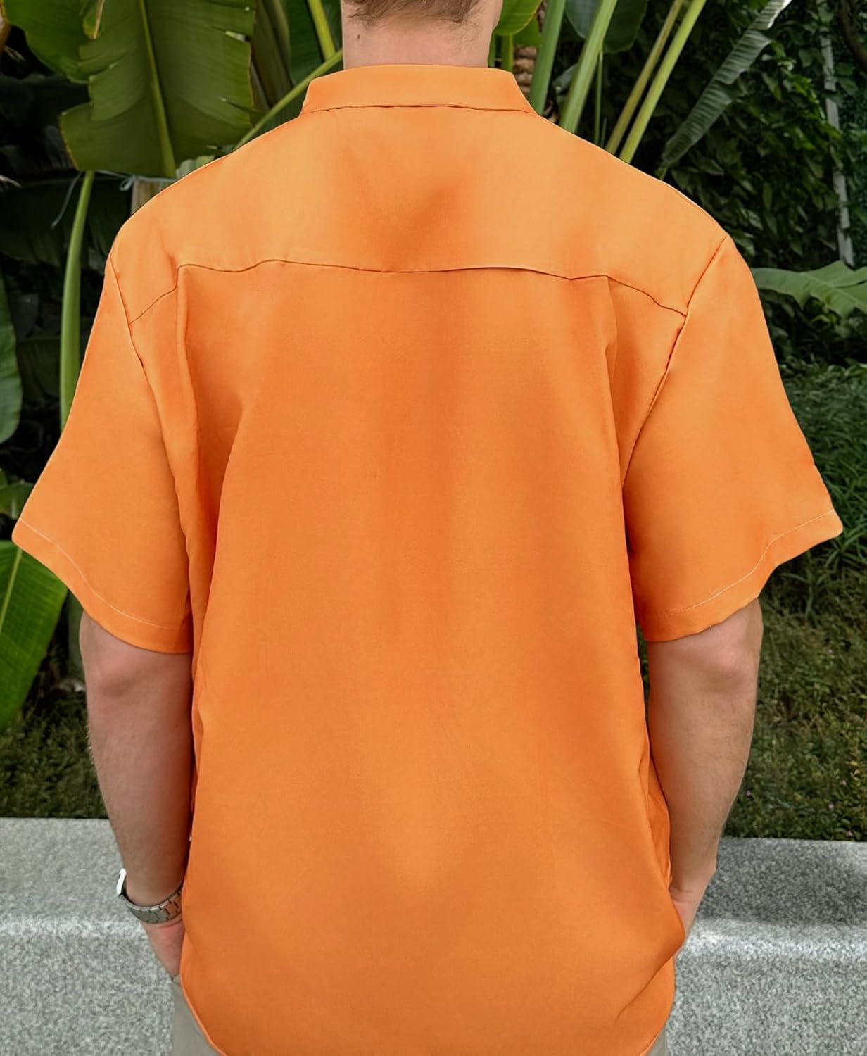 Men's Funny Hawaiian Western Ocean Animal Ukiyoe Faith Theme Summer Beach Vacation Short Sleeve Shirt - Image 6