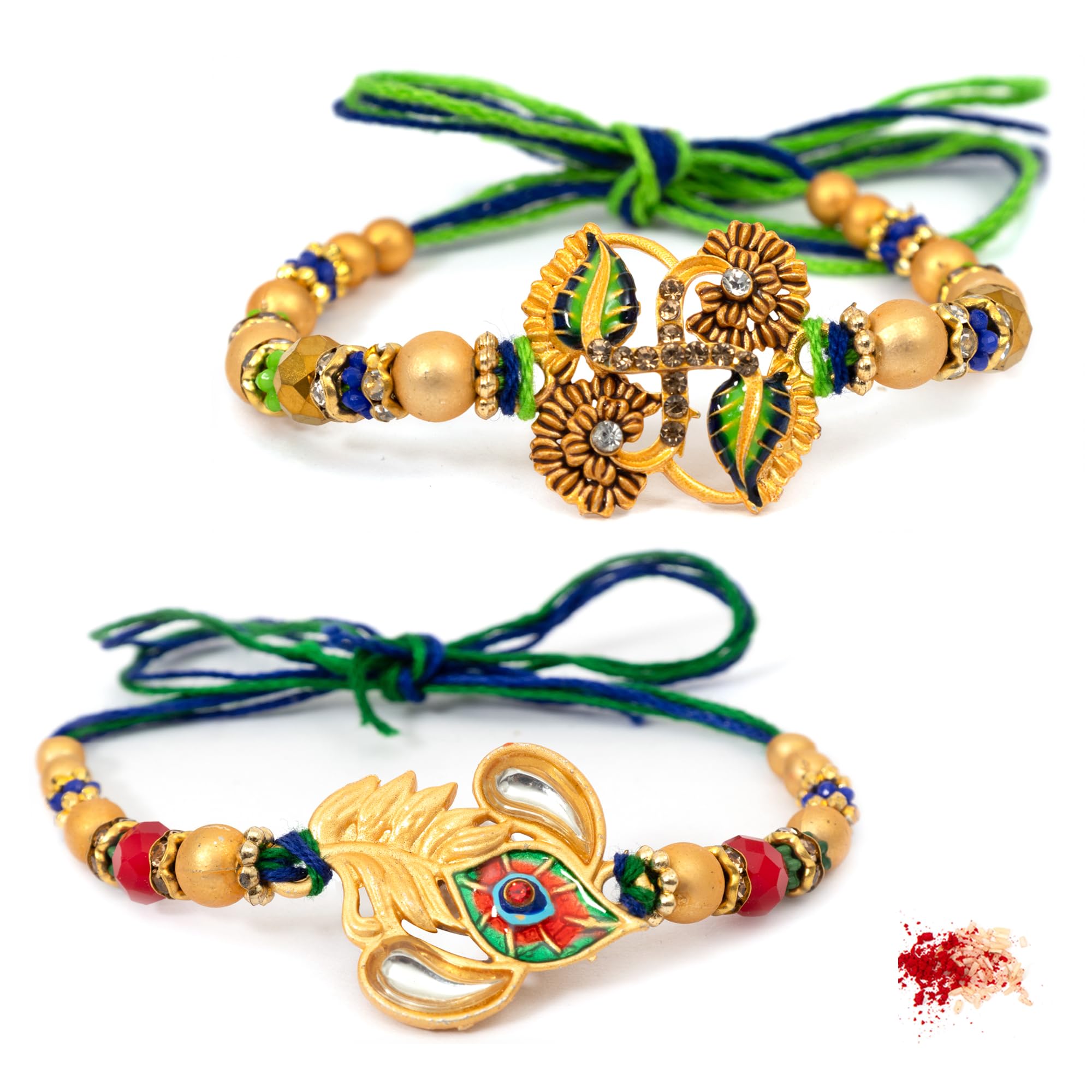 To The Nines Rakhi for Brother - Pack of 2 Rakhi with Tilak Material & Greeting Card (B08BMLK47V) Amazon Price History, Amazon Price Tracker