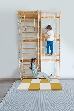 Indoor Playset Mat Cushioned Floor Mat Compatible with Avenlur Neem Climber