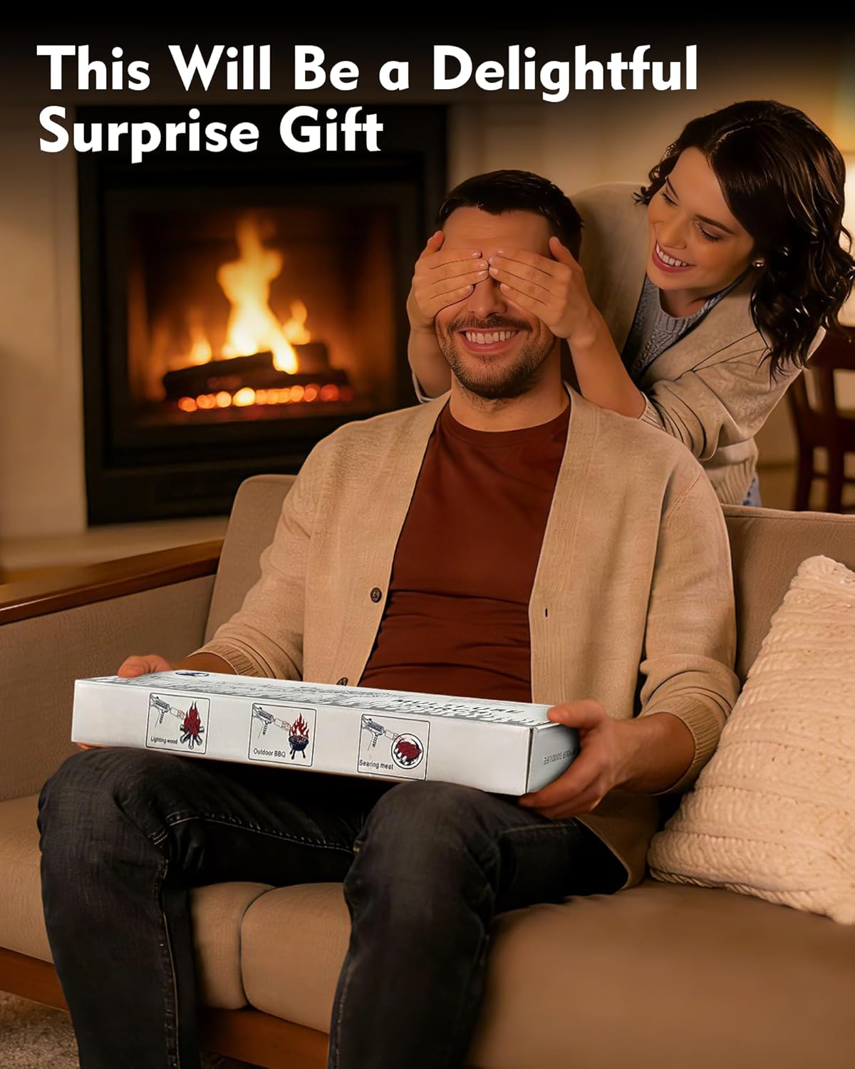 Powerful Propane Torch Gun | Propane Torch Gun Flamethrower with Adjustable Flame | Flame Torch Gun for BBQ, Searing Steak, Grill, Camping, Charcoal Lighter & Campfire Starter | Tank Not Included