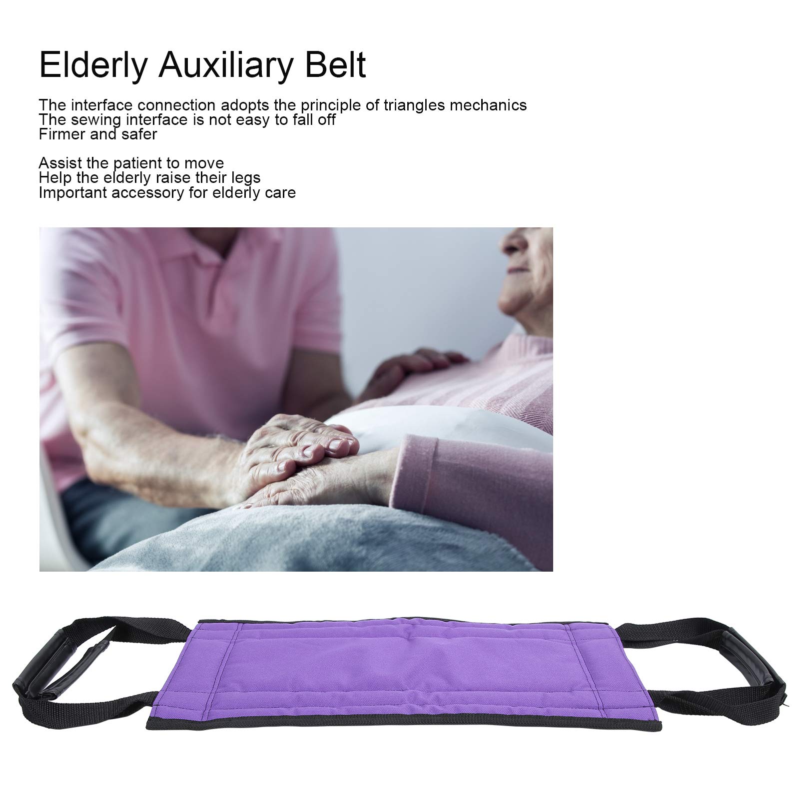 Cinturón de Transferencia, arnés de Transferencia de Pacientes Multifuncional, Almohadilla de Almacenamiento para Personas Mayores de Tela Oxford, arnés de Transferencia de Cama Acolchado, arnés