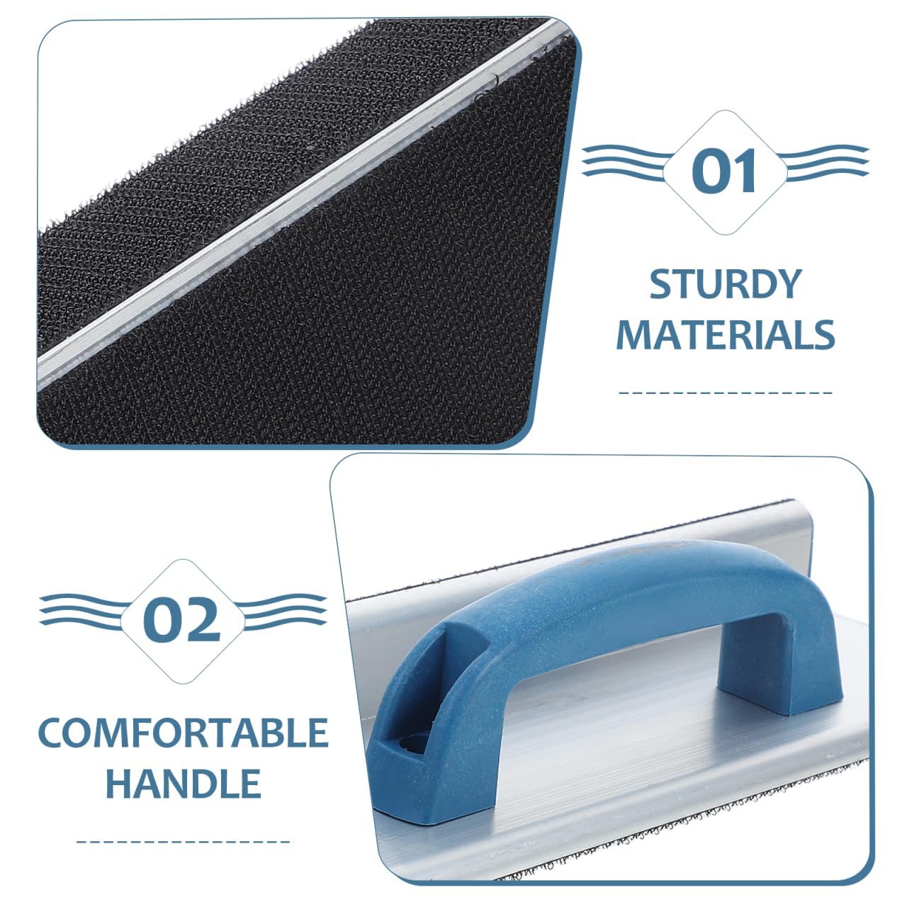 Angoily Ergonomiczny uchwyt na papier ścierny do narożników, zestaw 2 szt., blok szlifierski do narożników