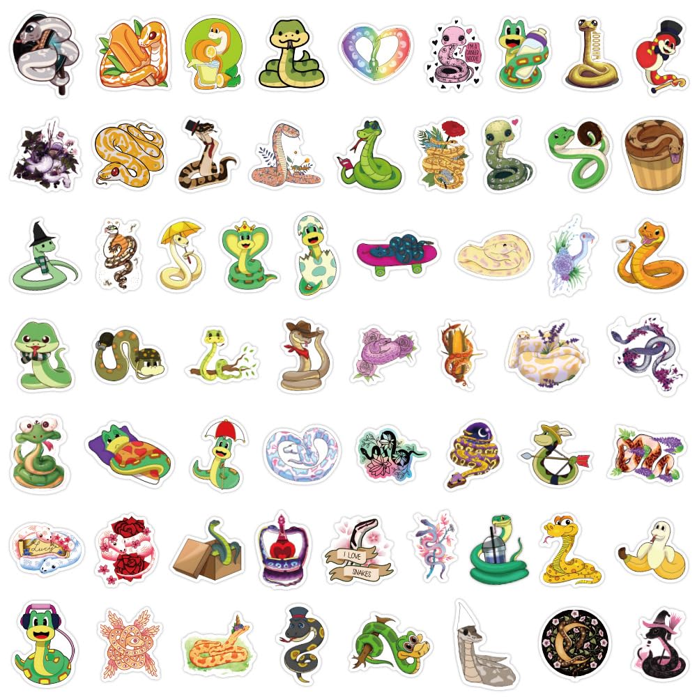 Frog Stickers 100 Pcs Cool Reptile Stickers - Waterproof Vinyl Decals ...