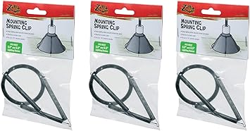 Zilla 3 Pack of Mounting Spring Clips for Reptile Habitat Lighting Domes