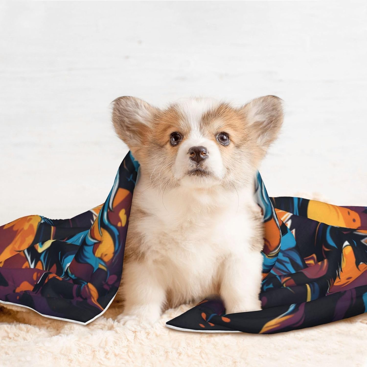 The Dragon's Roar Pet Blanket for Dogs & Cats – Soft Plush Dog Blankets for Small & Large Dogs, Couches, Beds, and Cars