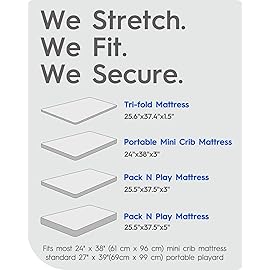 TotBasic Dinosaur Pack N Play Sheets Fitted, Ultra Soft Mini Crib Sheets for Boy, Premium Jersey Knit Pack and Play Sheets, Stretchy Neutral Play Yard Sheets for Pack and Play Mattress, 2 Pack