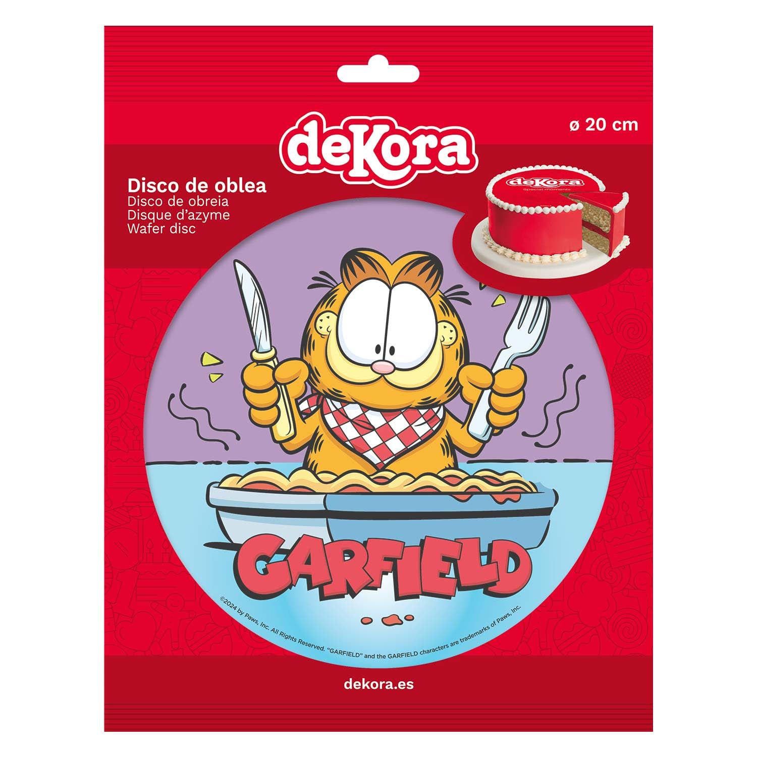 8 Piatti Monouso GARFIELD 18 Cm - Per Feste Di Compleanno A Tema Bambini - Foto 3