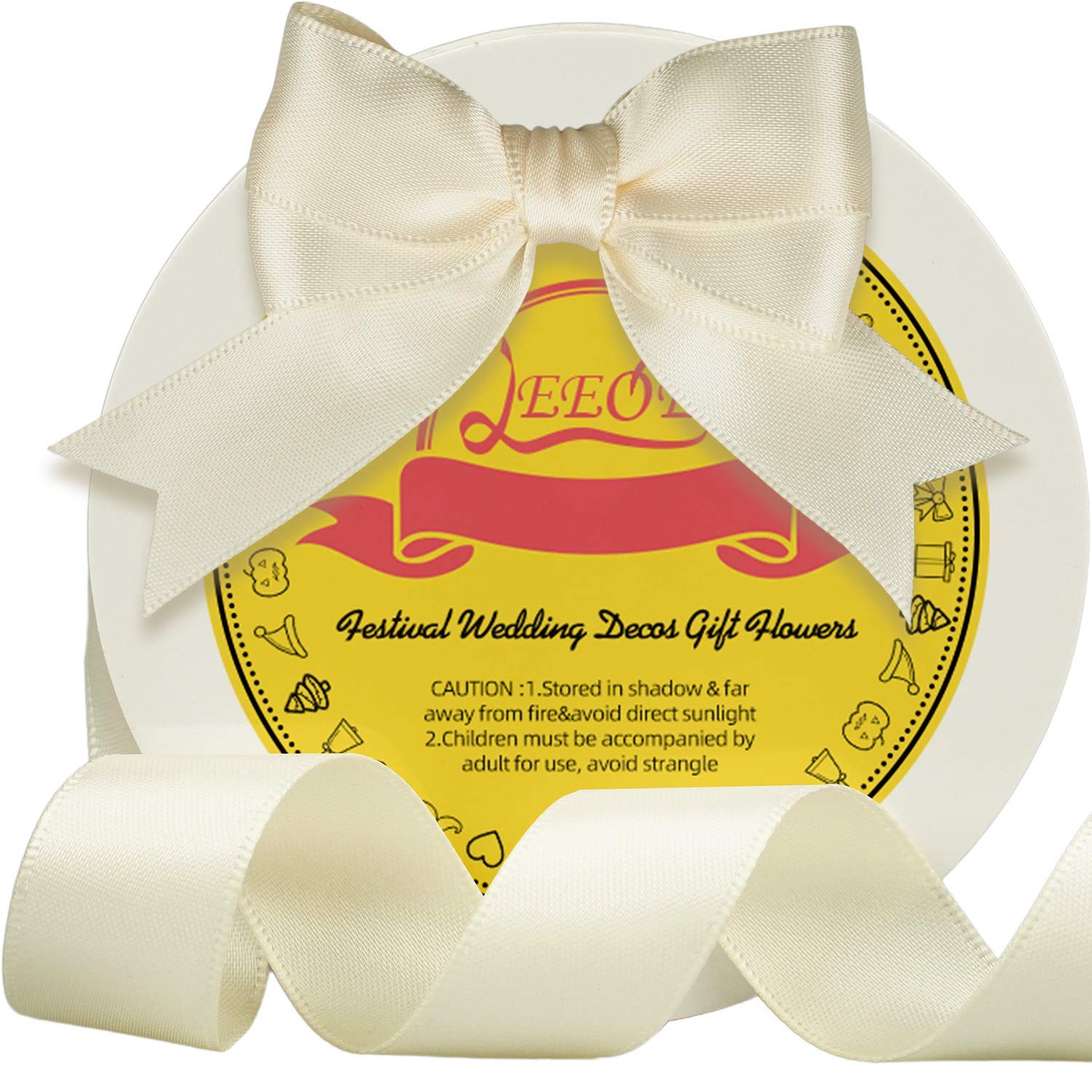 Amazon.com: LEEQE Double Face Ivory/Antique White Satin Ribbon 7/8 inch X 25 Yards Polyester Ivory Ribbon for Gift Wrapping Very Suitable for Weddings Party Invitation Decorations and More : Health & Household Amazon.com: LEEQE Double Face Ivory/Antique White Satin Ribbon 7/8 inch X 25 Yards Polyester Ivory Ribbon for Gift Wrapping Very Suitable for Weddings Party Invitation Decorations and More : Health & Household