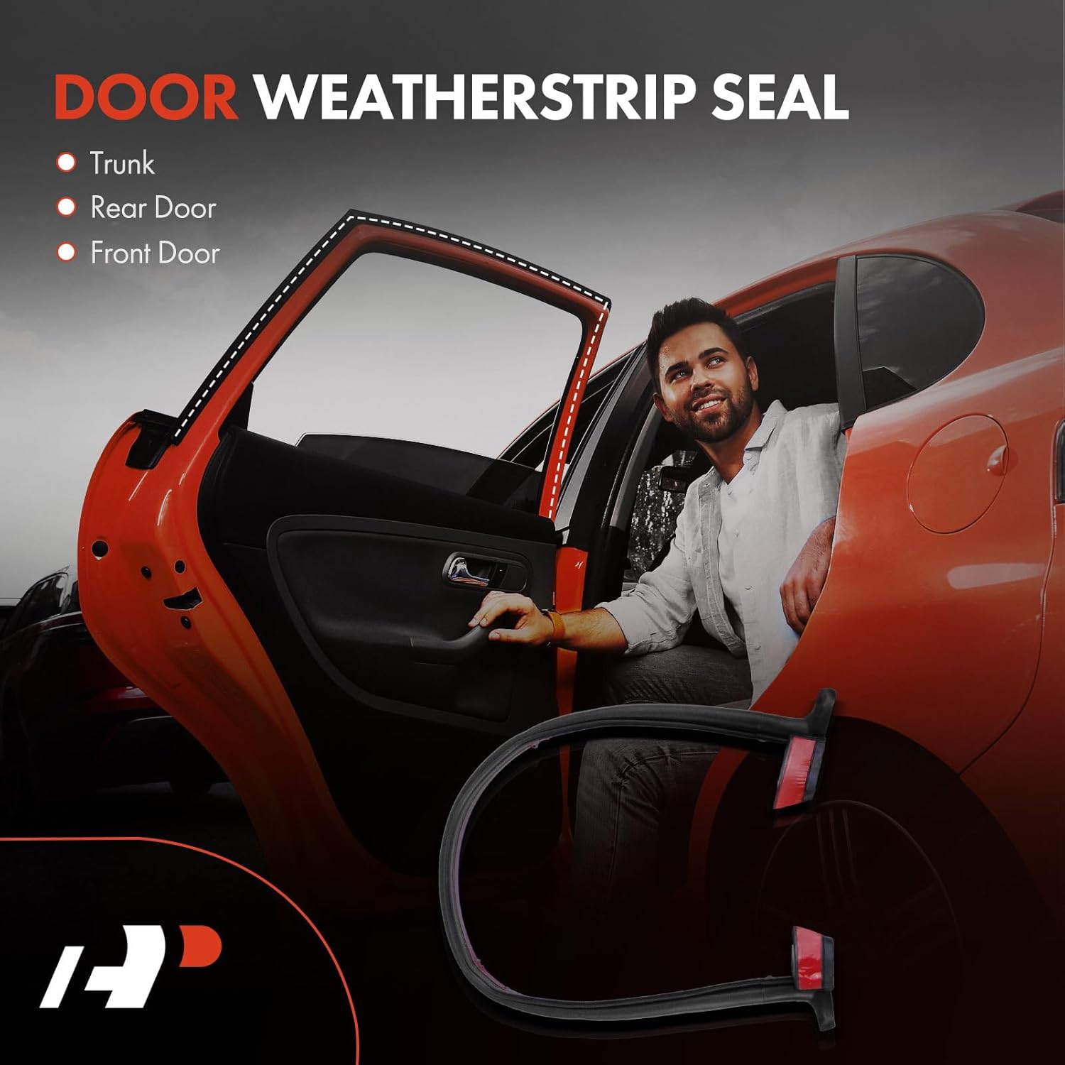 A-Premium Trunk Lid Door Weather Stripping Seal Strip Compatible with Jeep JK Series Wrangler 2007 2008 2009 2010 2011