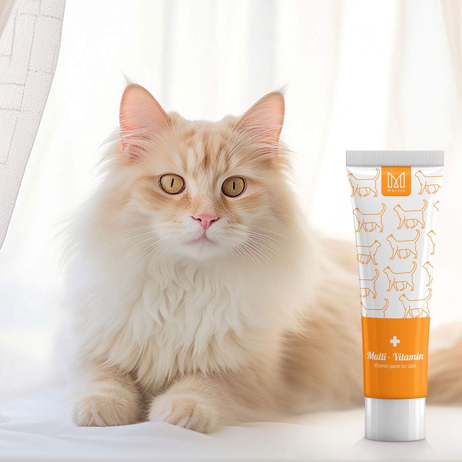 Pasta multivitamínica para gatos de 100 g – Suplemento nutricional para gatos contra bolas de pelo, con ácidos grasos omega, vitaminas A/C/E, para cuidado y digestión