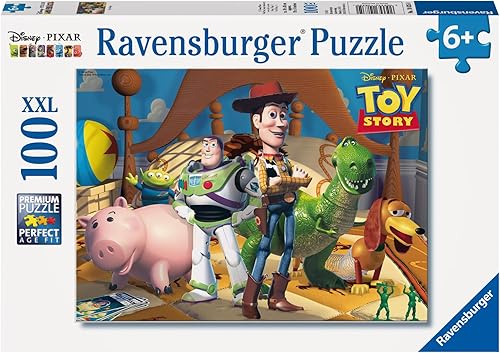 Miniatura 2 de Ravensburger Disney Pixar Toy Story Rompecabezas de 100 piezas para niños  cada pieza es única, piezas encajan perfectamente