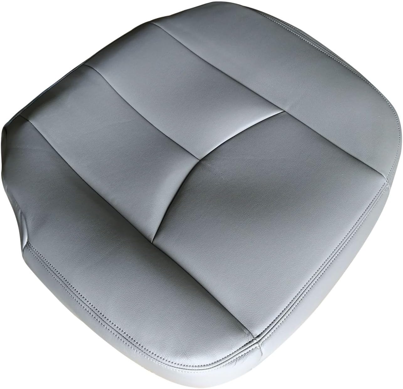Driver Bottom Seat Cover Leather Electric Gray Fit for GMC 1500 2500HD for Chevy Tahoe Suburban Avalanche Yukon Silverado Sierra 2003-2006