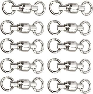 Honio Bird Leg Rings, Bird Leg Training Activity Rings, 10 Pieces, Pet Bird Training Leash Rings, Metal Bird Leg