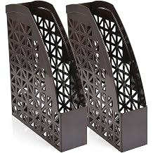 مينترا مكتب البلاستيك مكتب منظم 2 pk مجلة ملف أسود