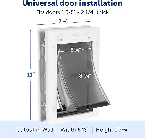 Miniatura 12 de Puerta PetSafe para condiciones meteorológicas extremas, color blanco, M, Blanco