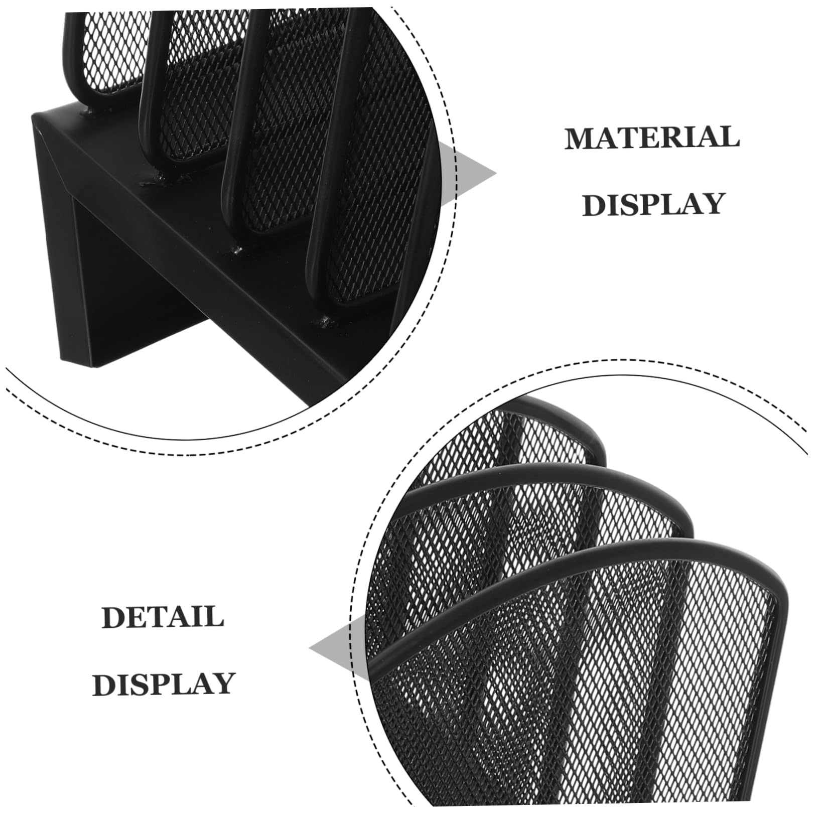 Organizer da Scrivania in Metallo Resistente Porta Documenti Verticale Multi-scomparto Portapenne e Raccoglitori per Ufficio e Studio Leggero e Facile da Spostare
