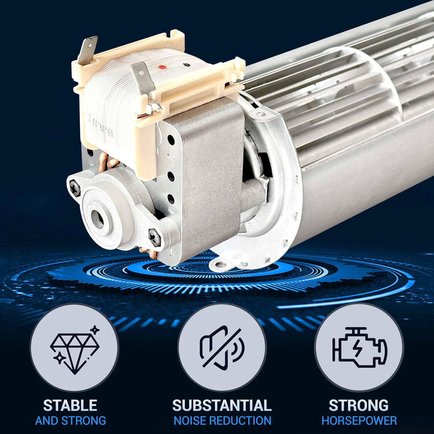 Protalwell SRV7000-659 Convection Blower Replacement for Pelpro PP60, PP60-B, Quadra Fire Outfitter-I, Pleasant Hearth PH35PS, PH35PS-B, PH50PS, PH50PS-B Pellet Stoves