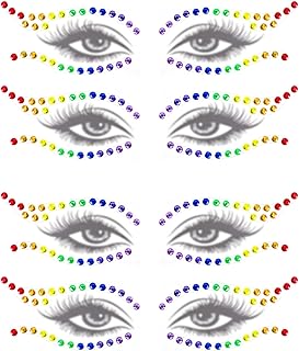 Wehhbtye 4 juegos de gemas de cara de arco ir...