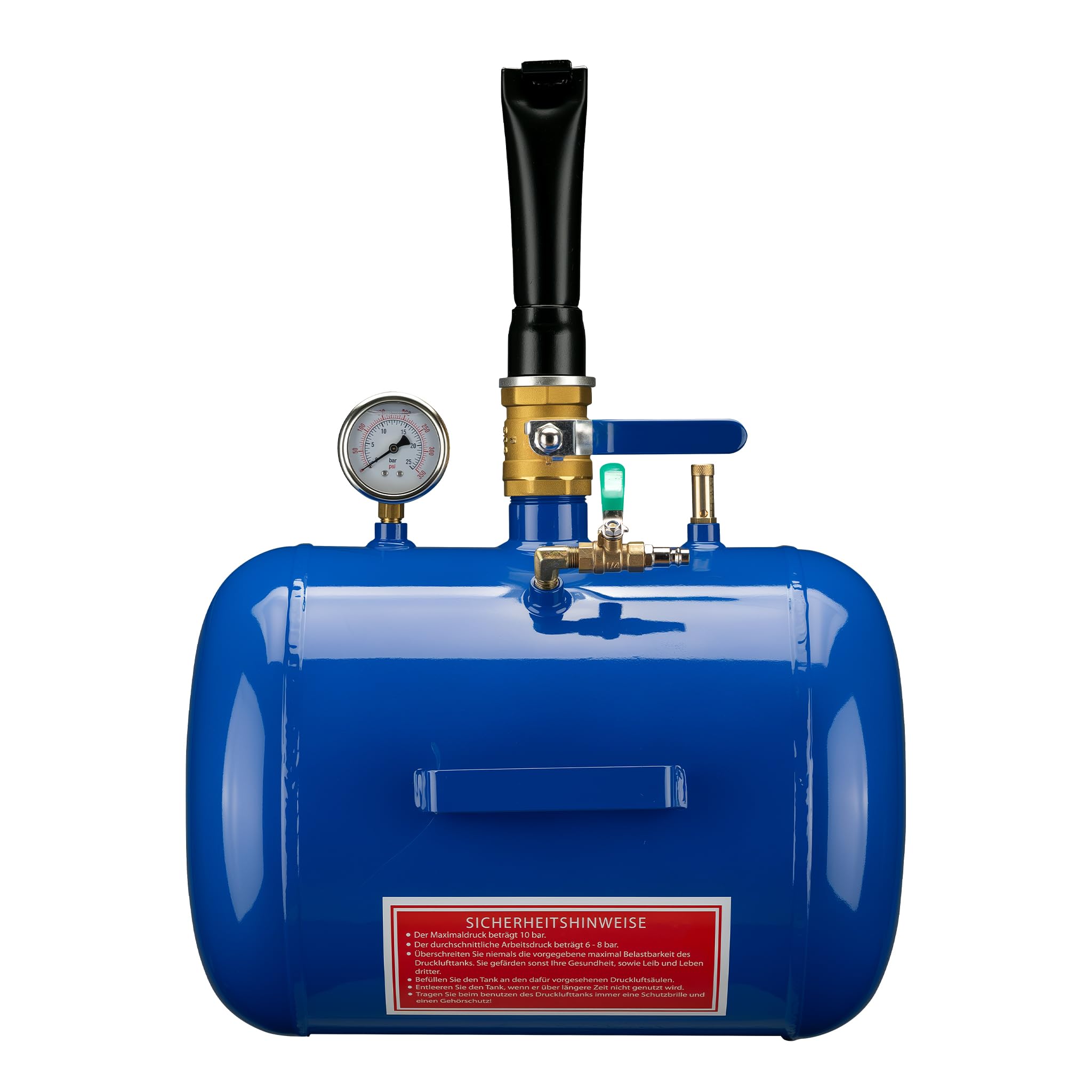 WilTec Booster de pneus 32,​5 L Canon à air 10 Bars Max. Gonfleur de pneus à air comprimé Compresseur Jante Montage Gonfleur de Pneu Compresseur Outil pneumatique Garage Auto