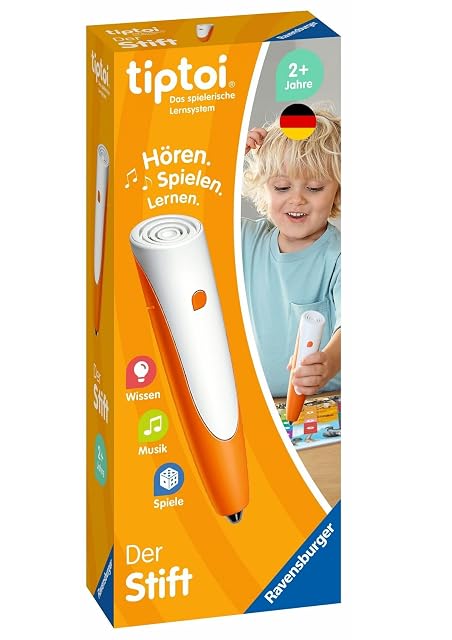 Ravensburger tiptoi Stift 00110 - El Sistema de Aprendizaje lúdico, Juguete Educativo para niños a Partir…