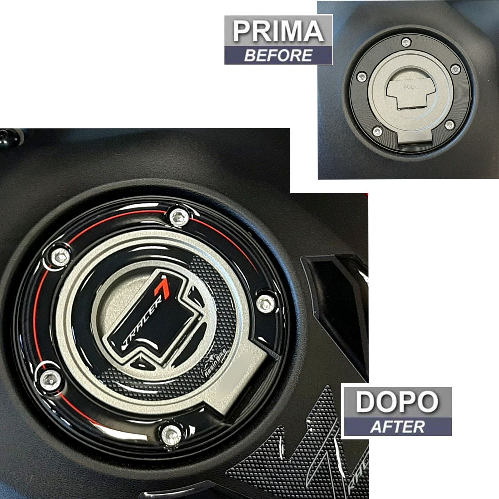 Resin Bike Aufkleber-Set Für Yamaha Tracer 7 (ab 2021) – 3D-Harzbeschichtet, Zum Schutz & Dekorieren | Made In Italy