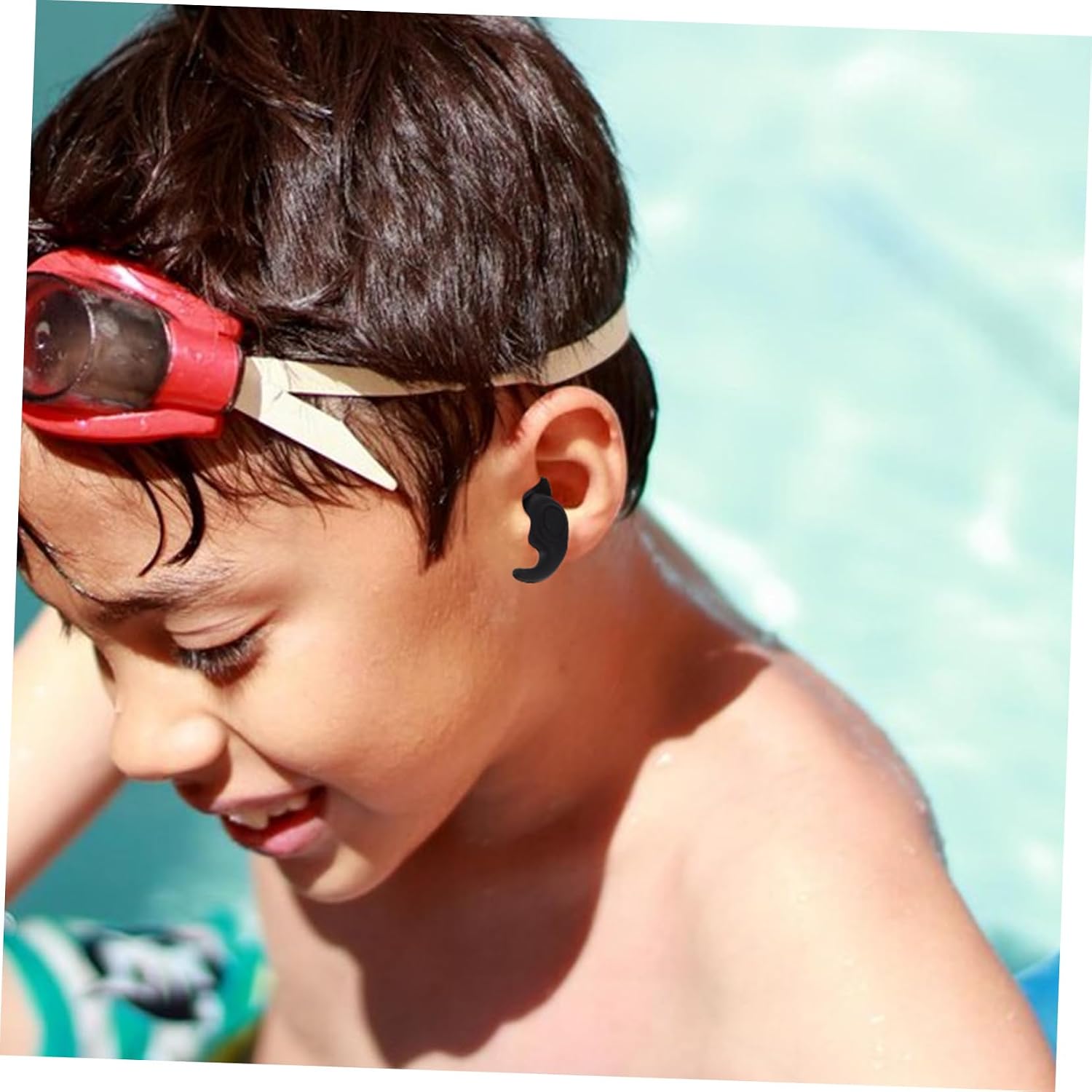 POPETPOP 3 Pairs Reusable Silicone for Swimming Bathing and Sleeping Noise Reduction and Comfortable Ergonomic Fit for Daily Use