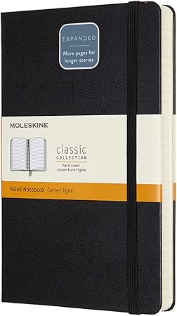 Amazon モレスキン ノート クラシック ノートブック エクスパンデッド 400ページ ハードカバー 横罫 ラージサイズ ブラック Qp060exp 文房具 オフィス用品 文房具 オフィス用品