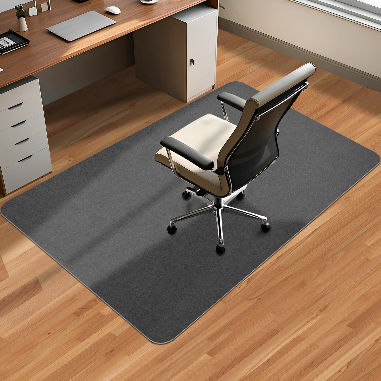 Office Chair Mat for Hardwood Floor Tile Desk Mat for Rolling Chairs Protect Hardfloor Desk Area Rug for