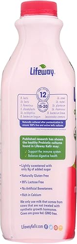 Miniatura 5 de Lifeway, Kéfir frambuesa baja en grasa orgánica, 32 onzas