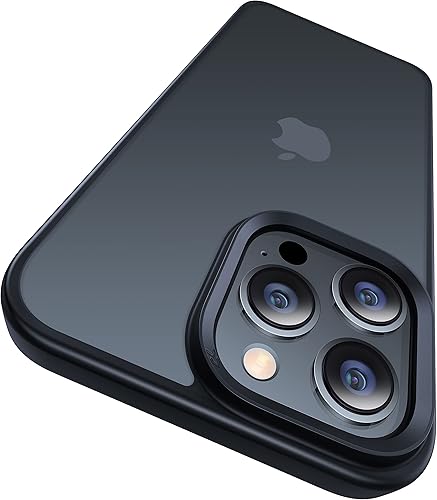 CASEKOO Funda mate para iPhone 15 Pro Max a prueba de golpes, nunca amarilla protección contra caídas de grado militar de 10 pies Funda translúcida