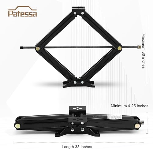Miniatura 9 de Estabilizador de gato de tijera para autocaravana, 6500 libras, resistente, 24 pulgadas, estabilizador de remolque, nivelación, gato de tijera para