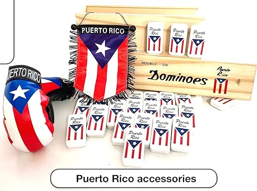 Miniatura 3 de PRK 14 Puerto Rico Double Six Dominoes Regalos Accesorios de Puerto Rico Boricua Accesorios