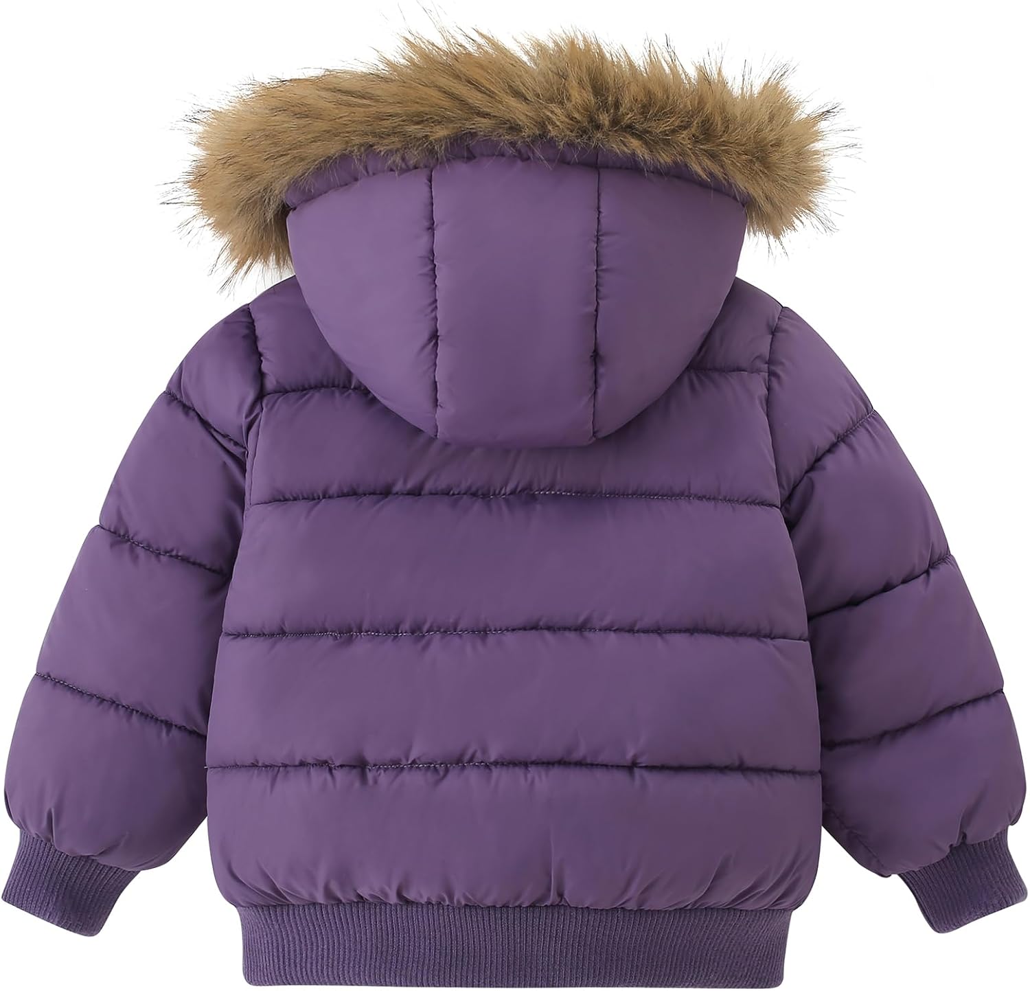 AMIYAN Toddler Down Winter Coat Boys Girls Fleece Jacket Hooded Thickened Warm Coat Outerwear for Kids 1-6 Years - Image 2