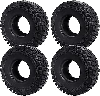 CrazyHobby 1.9 inch Crawler Tires with Foam Inserts 4Pcs for Traxxas TRX-4 Axial SCX10 II III 1/10 RC Rock Crawler Car
